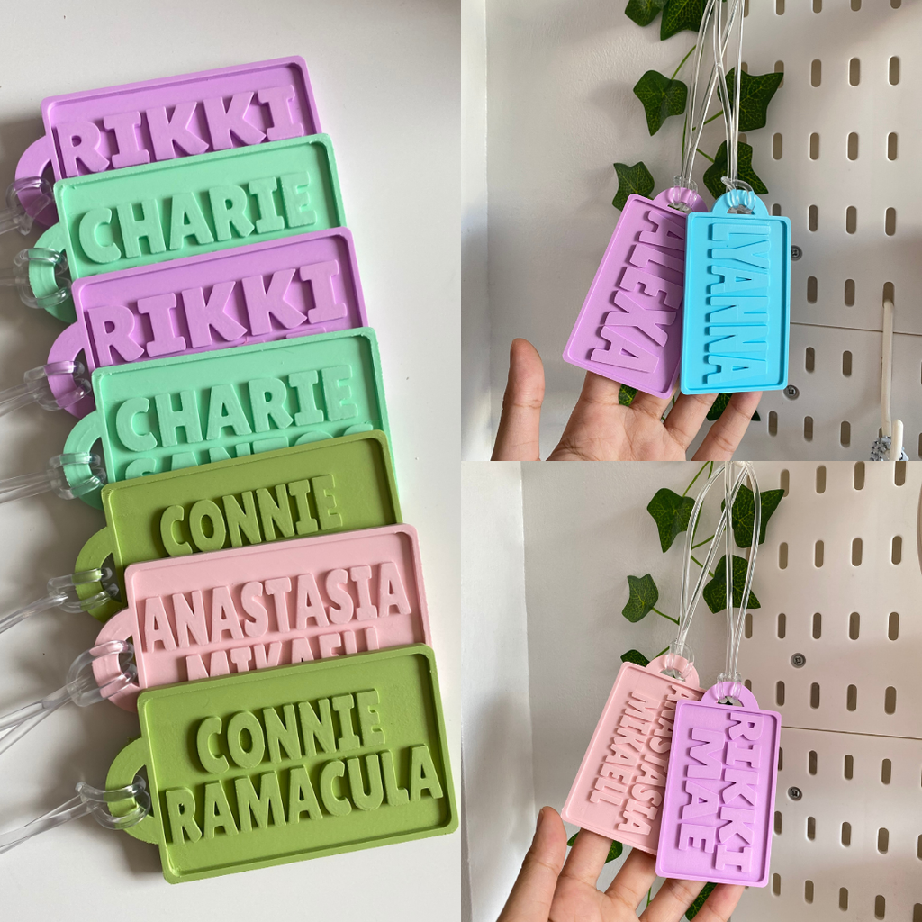 Custom Luggage Tag Large 3D Print
