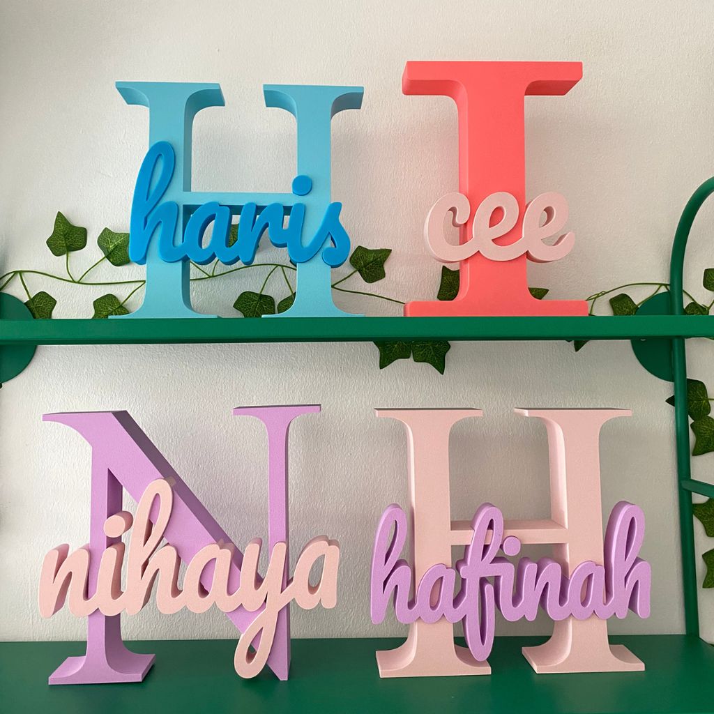 Custom Desk Name 3D Printed With Gift Box