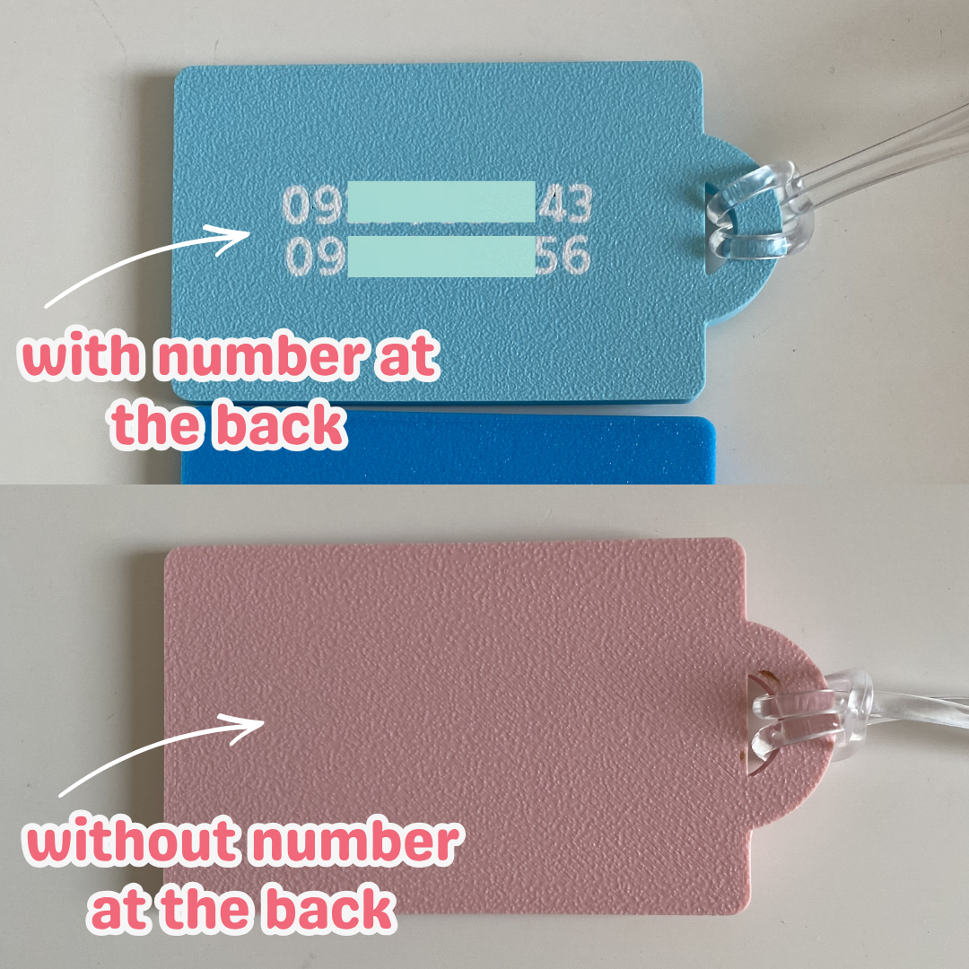Custom Luggage Tag Large 3D Print