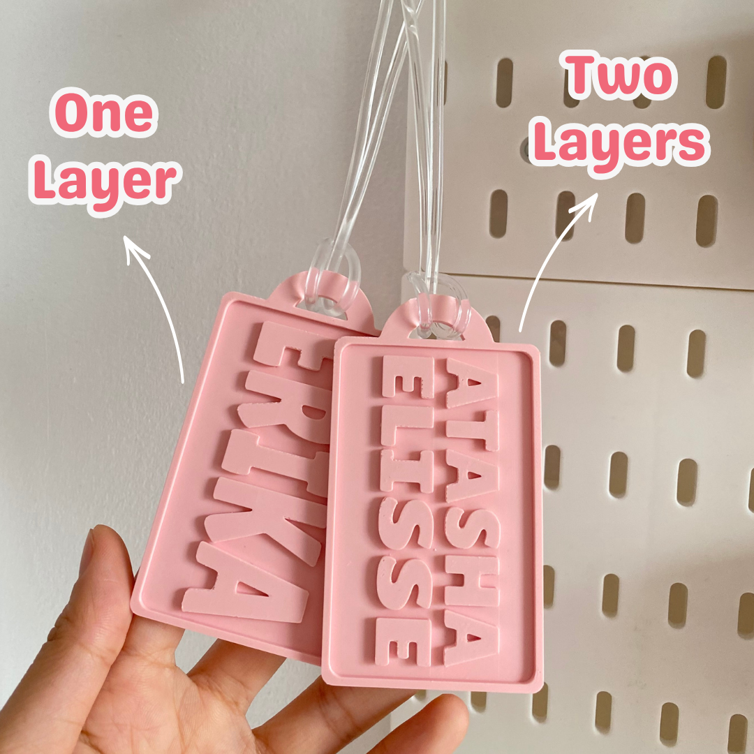 Custom Luggage Tag Large 3D Print