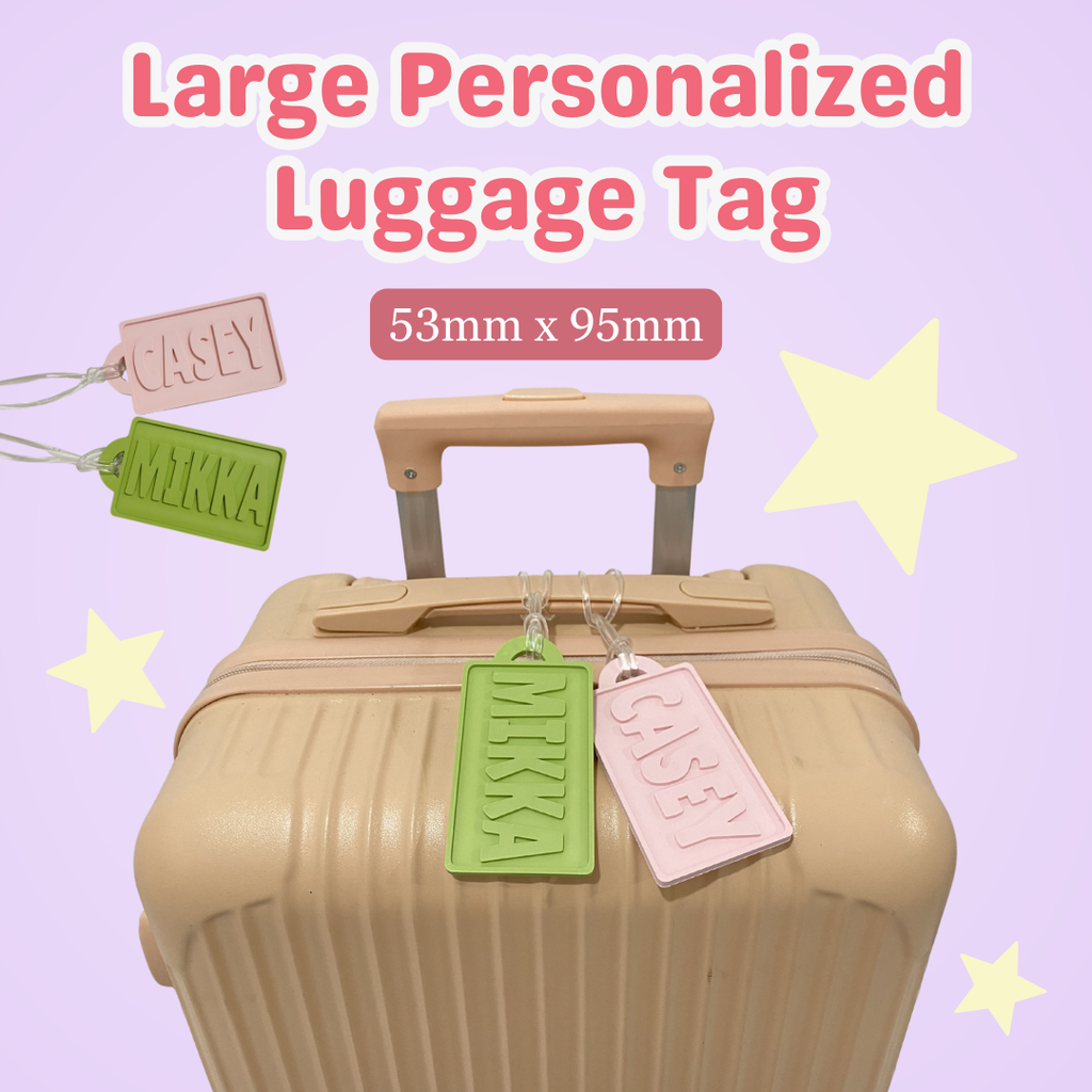 Custom Luggage Tag Large 3D Print